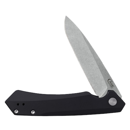 Case Cutlery Knife, Case Black Anodized Aluminum Kinzua with Spear S35VN Blade 64662